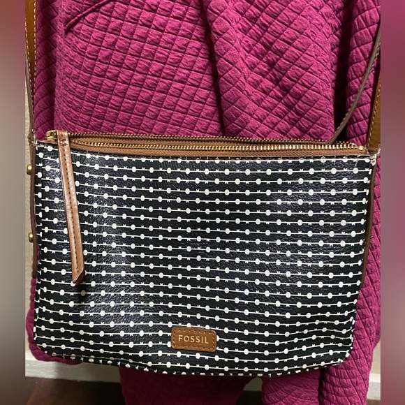 FOSSIL Fiona Crossbody 1954 polka dot - Picture 1 of 7